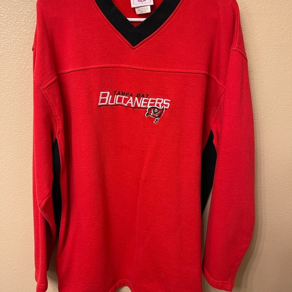 NFL Other - NFL Tampa Bay Buccaneers Red V-Neck Sweater